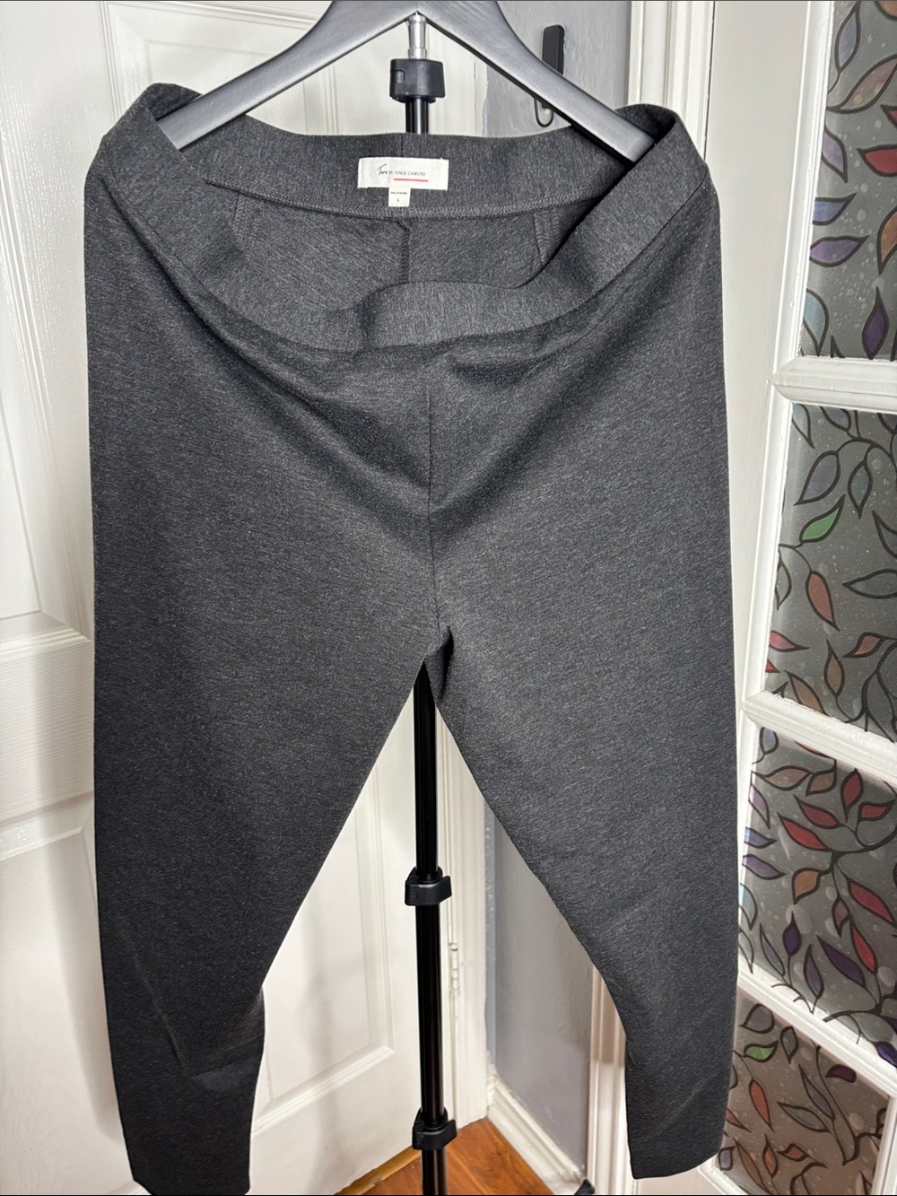 Vince Camuto Girls Charcoal Gray Stretch Leggings